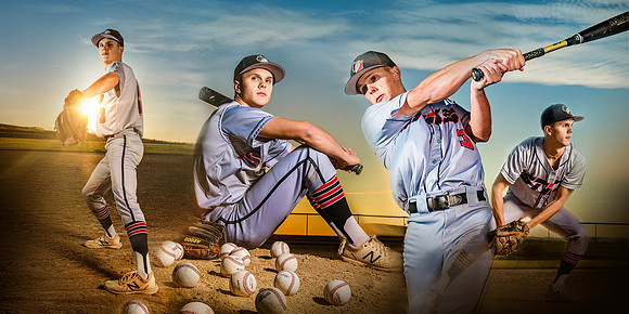 Baseball senior portraits